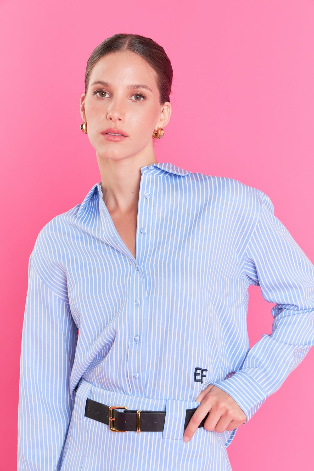 ENGLISH FACTORY - Stripe Shirt - TOPS available at Objectrare