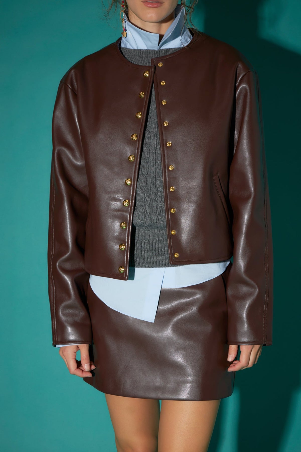ENGLISH FACTORY - Pu Jacket - JACKETS available at Objectrare