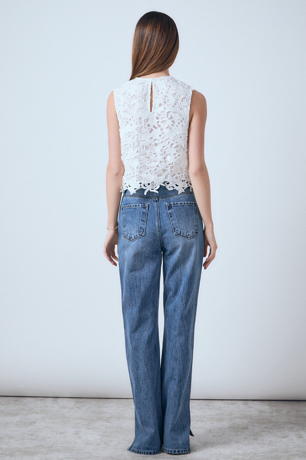 ENDLESS ROSE - Embellished Sleeveless Top - TOPS available at Objectrare