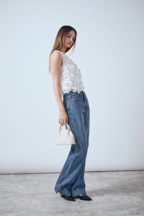 ENDLESS ROSE - Embellished Sleeveless Top - TOPS available at Objectrare