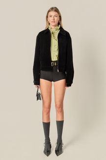 ENGLISH FACTORY - Velvet Bomber Jacket - JACKETS available at Objectrare