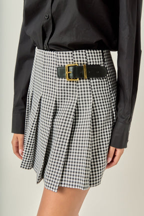 ENGLISH FACTORY - Gingham Check Skort - SKORTS available at Objectrare