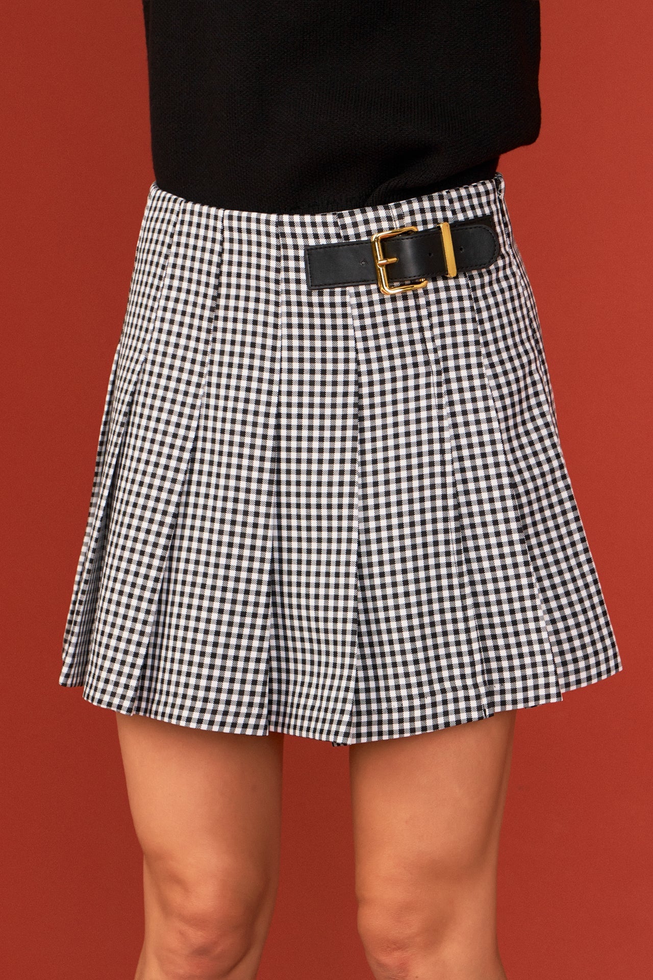 ENGLISH FACTORY - English Factory - Gingham Check Skort - SKORTS available at Objectrare