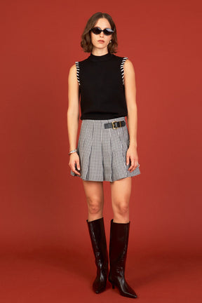 ENGLISH FACTORY - Gingham Check Skort - SKORTS available at Objectrare