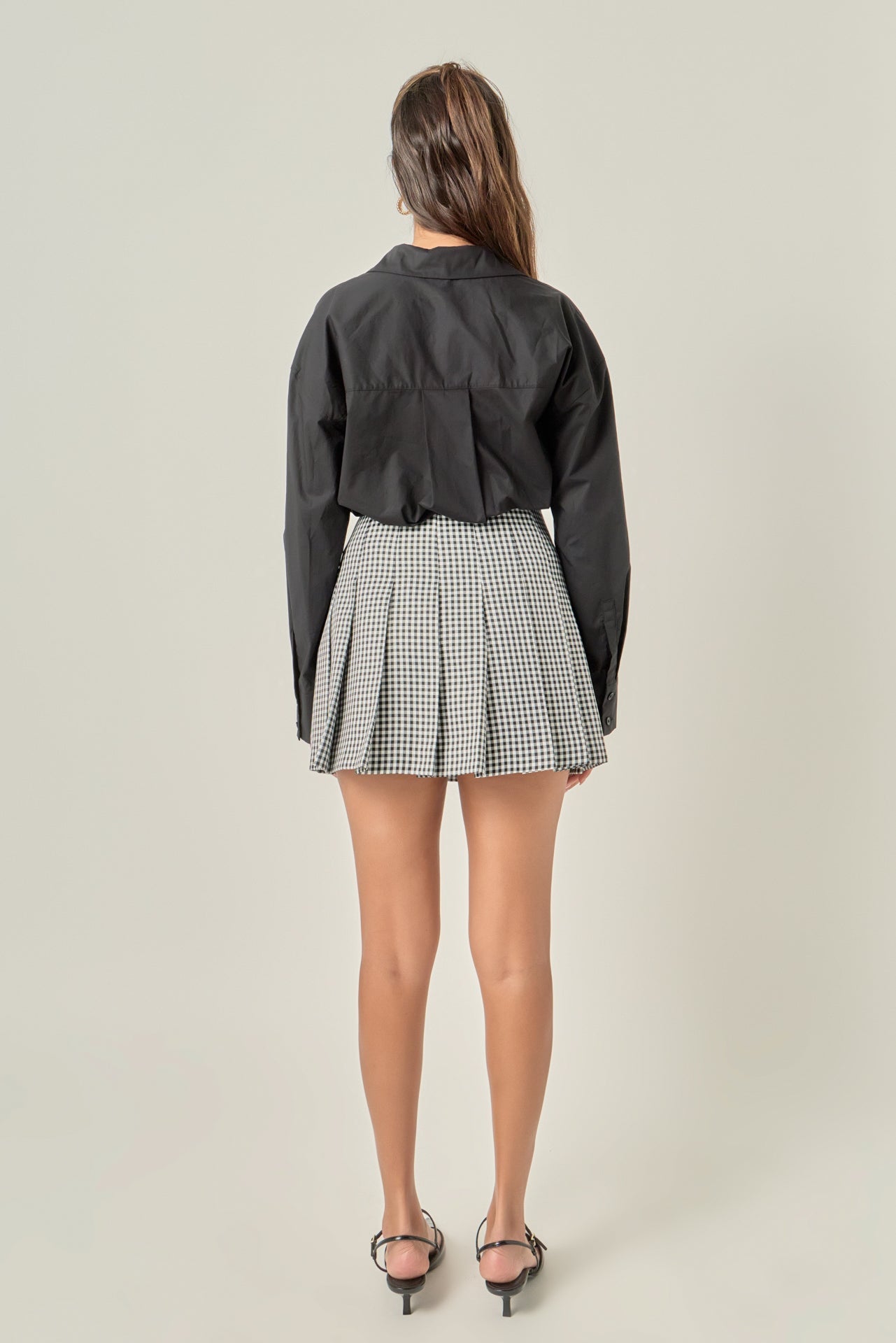 ENGLISH FACTORY - Gingham Check Skort - SKORTS available at Objectrare