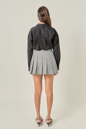 ENGLISH FACTORY - Gingham Check Skort - SKORTS available at Objectrare