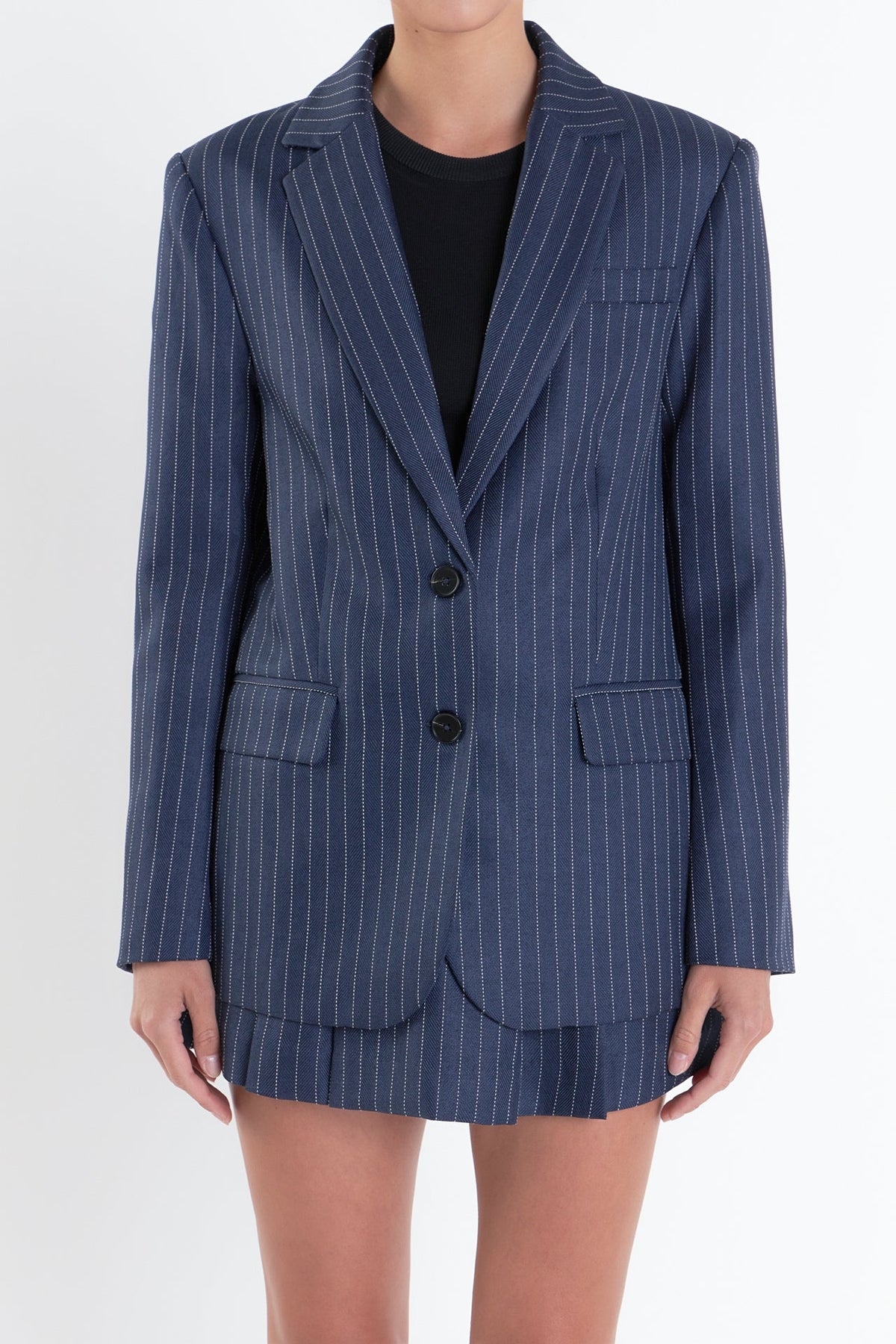 ENGLISH FACTORY - English Factory - Oversized Stripe Blazer - BLAZERS available at Objectrare