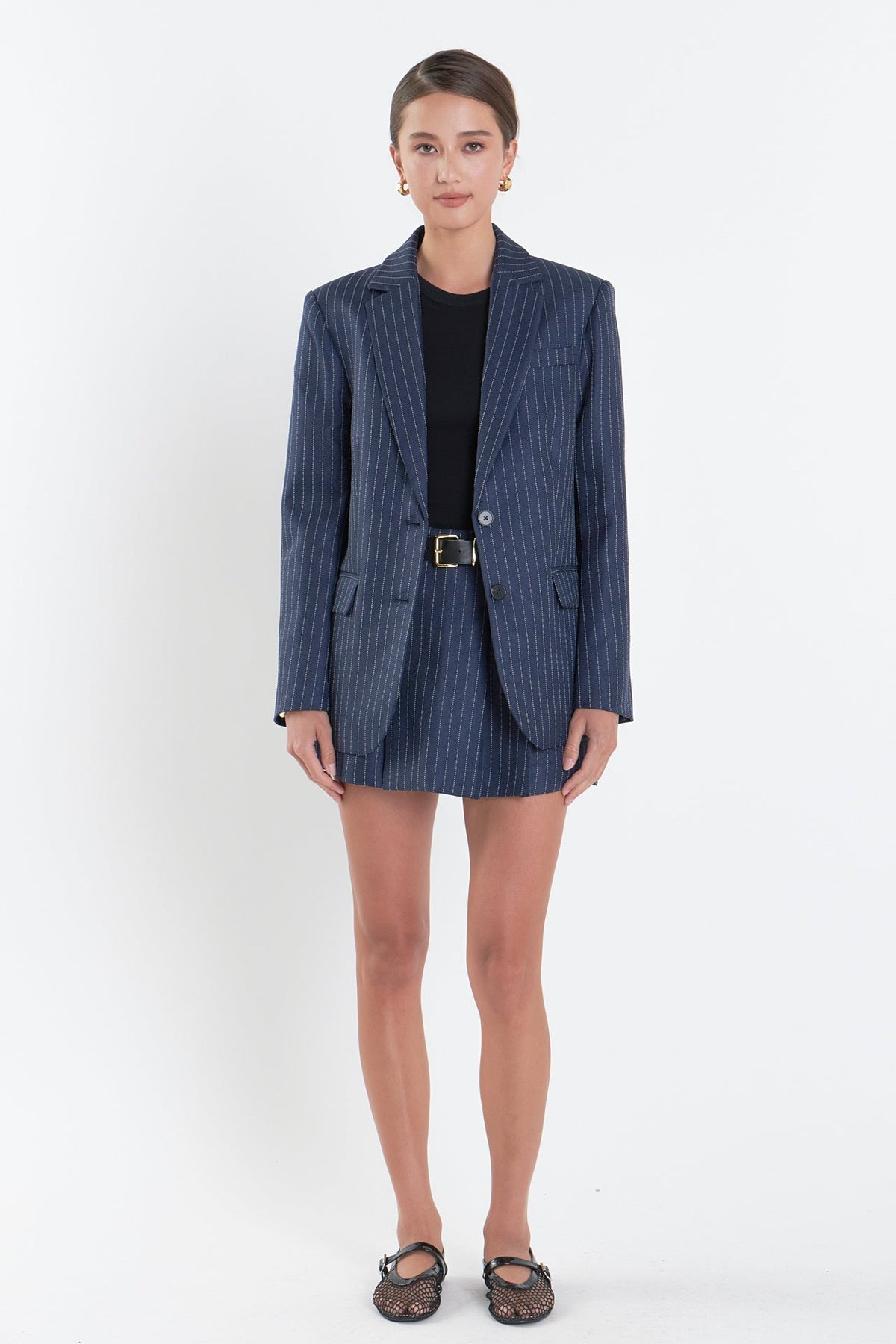 ENGLISH FACTORY - English Factory - Oversized Stripe Blazer - BLAZERS available at Objectrare