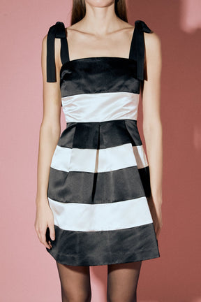 ENGLISH FACTORY - Stripe Mini Dress - DRESSES available at Objectrare