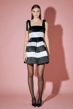 ENGLISH FACTORY - Stripe Mini Dress - DRESSES available at Objectrare