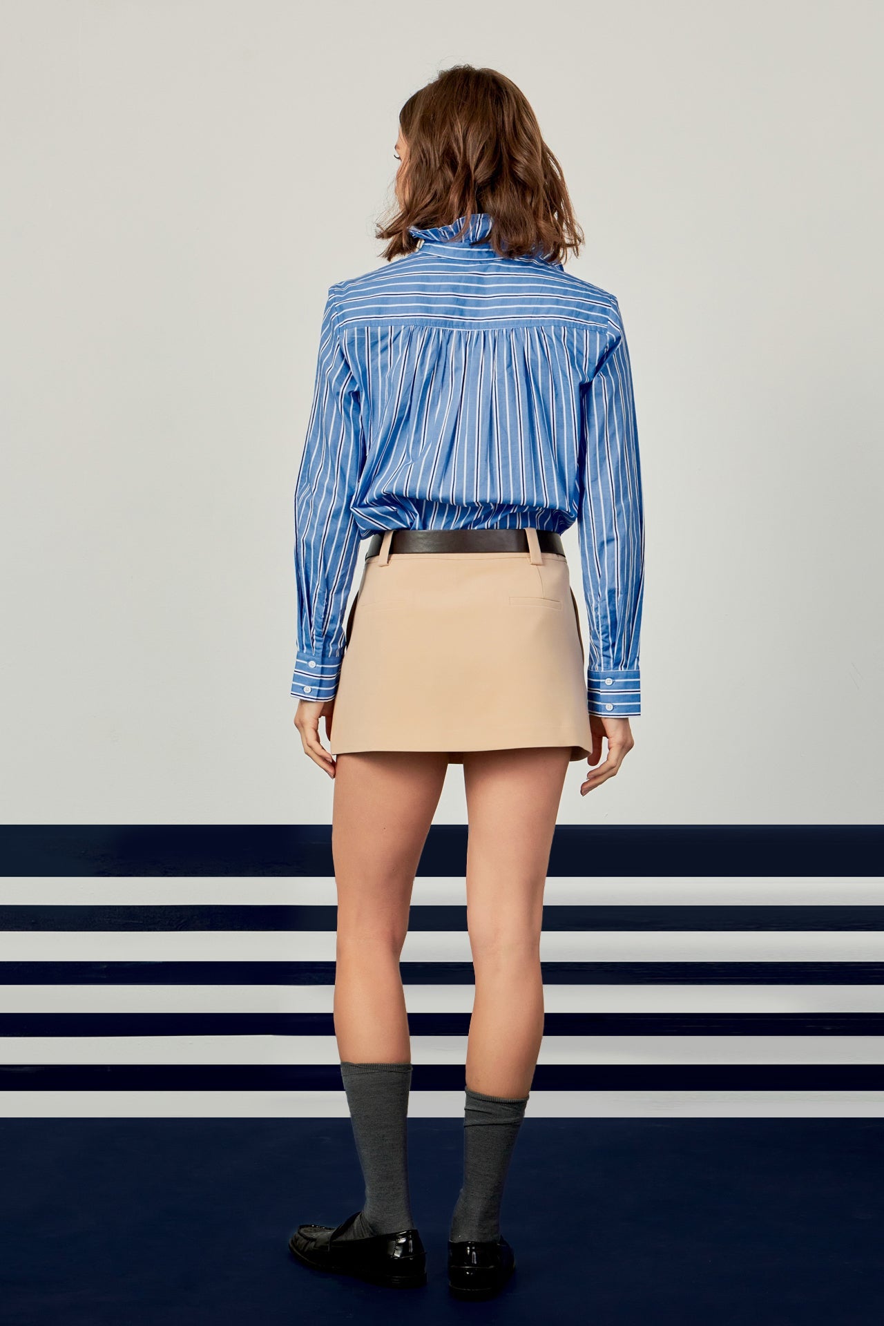 ENGLISH FACTORY - English Factory- Stripe Ruffled Shirt - SHIRTS & BLOUSES available at Objectrare