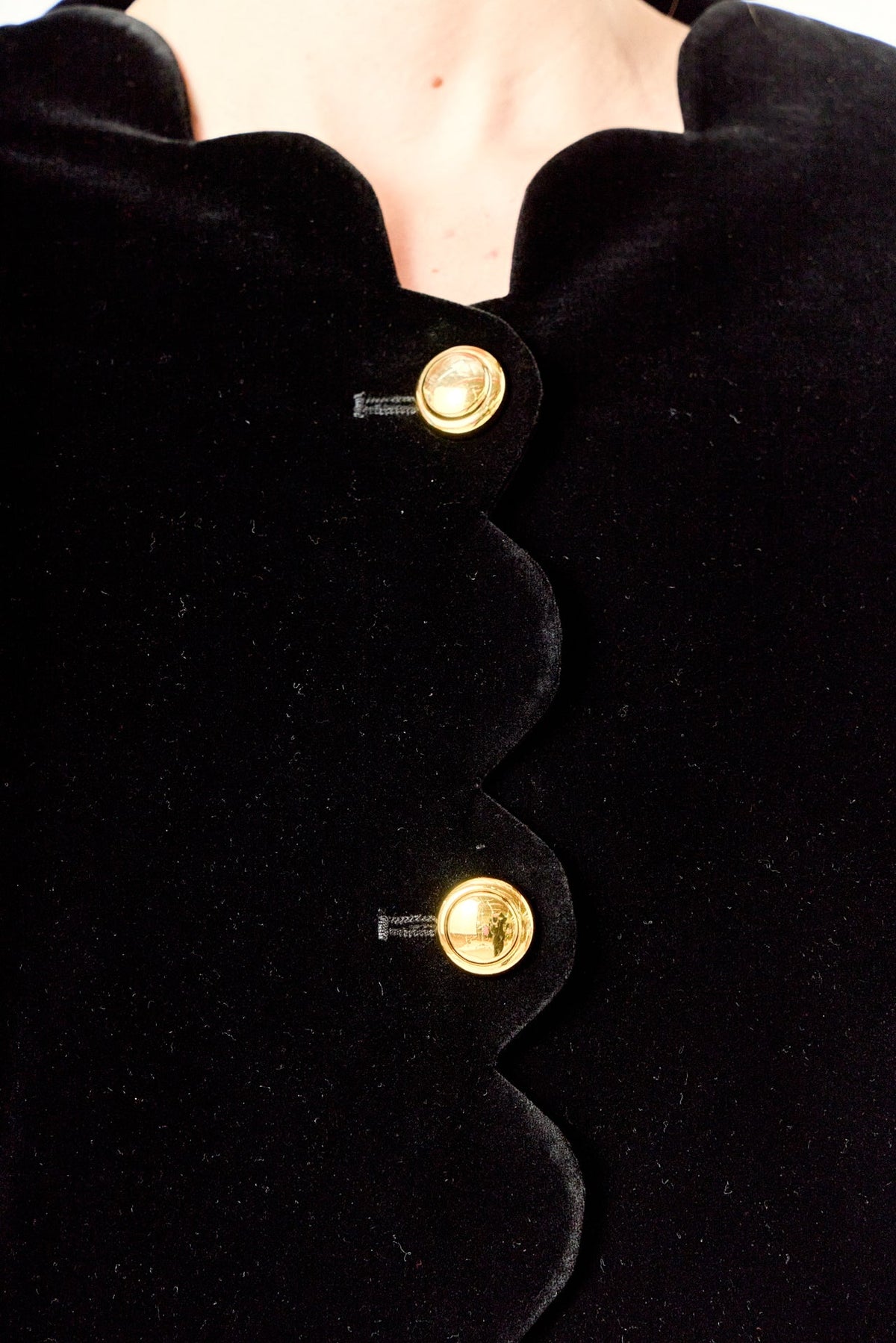 ENGLISH FACTORY - Velvet Scallop Jacket - JACKETS available at Objectrare