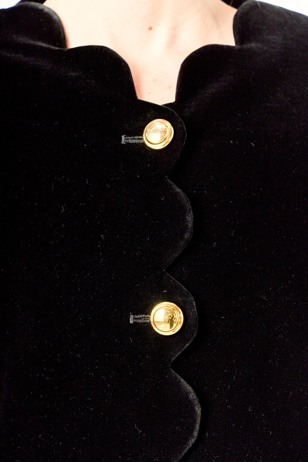 ENGLISH FACTORY - Velvet Scallop Jacket - JACKETS available at Objectrare