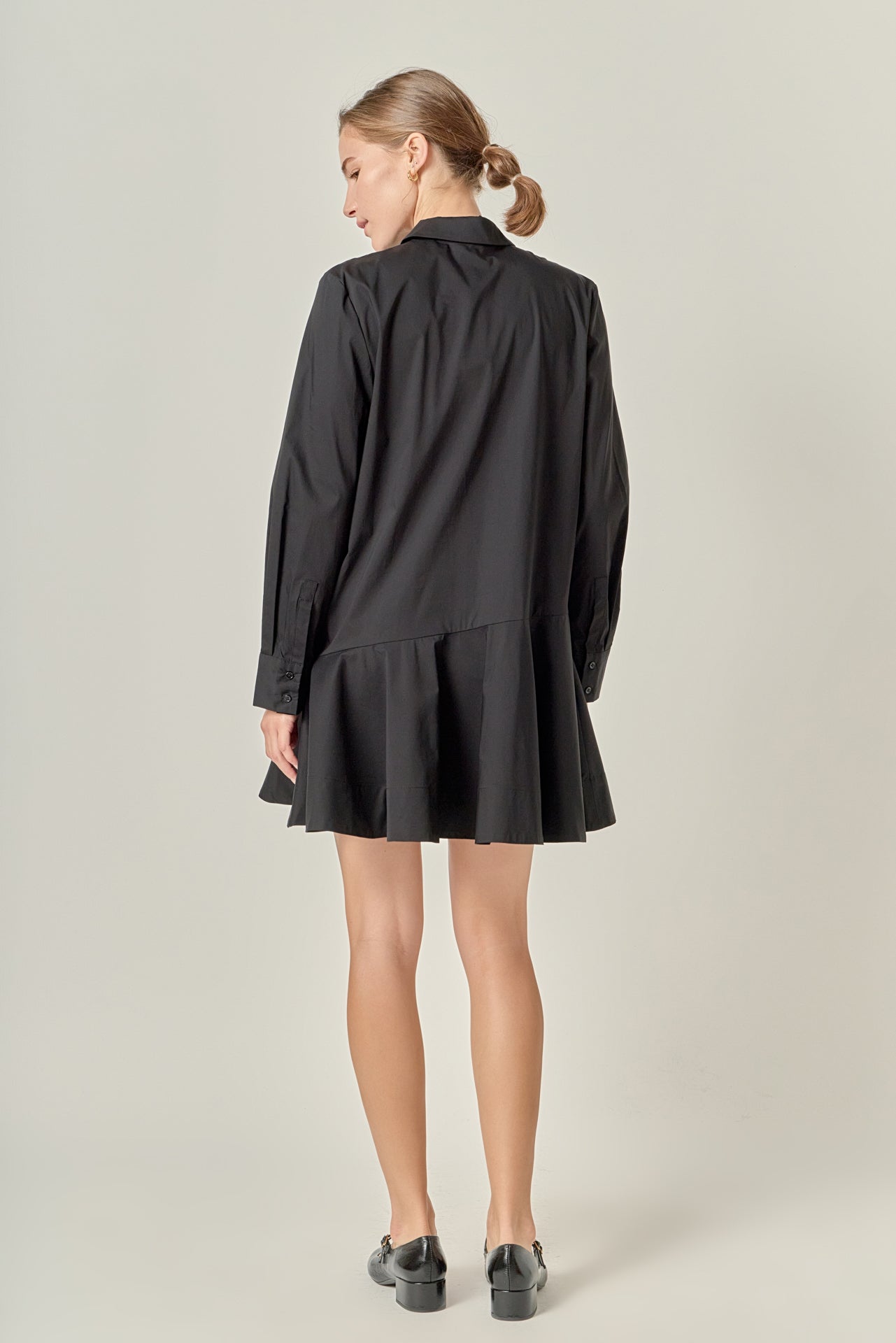 ENGLISH FACTORY - Collar Flare Skirt Dress - DRESSES available at Objectrare