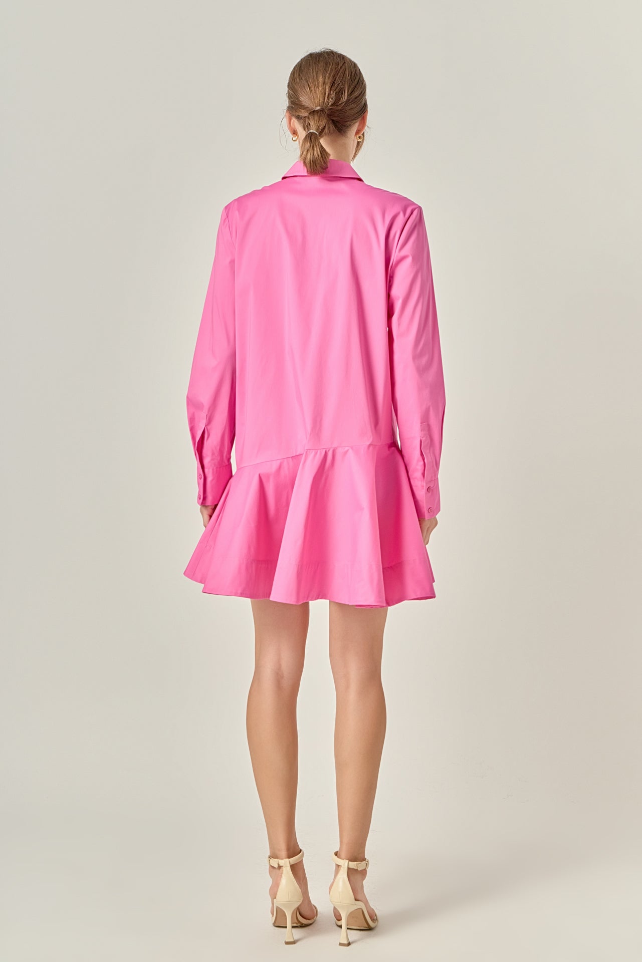 ENGLISH FACTORY - Collar Flare Skirt Dress - DRESSES available at Objectrare