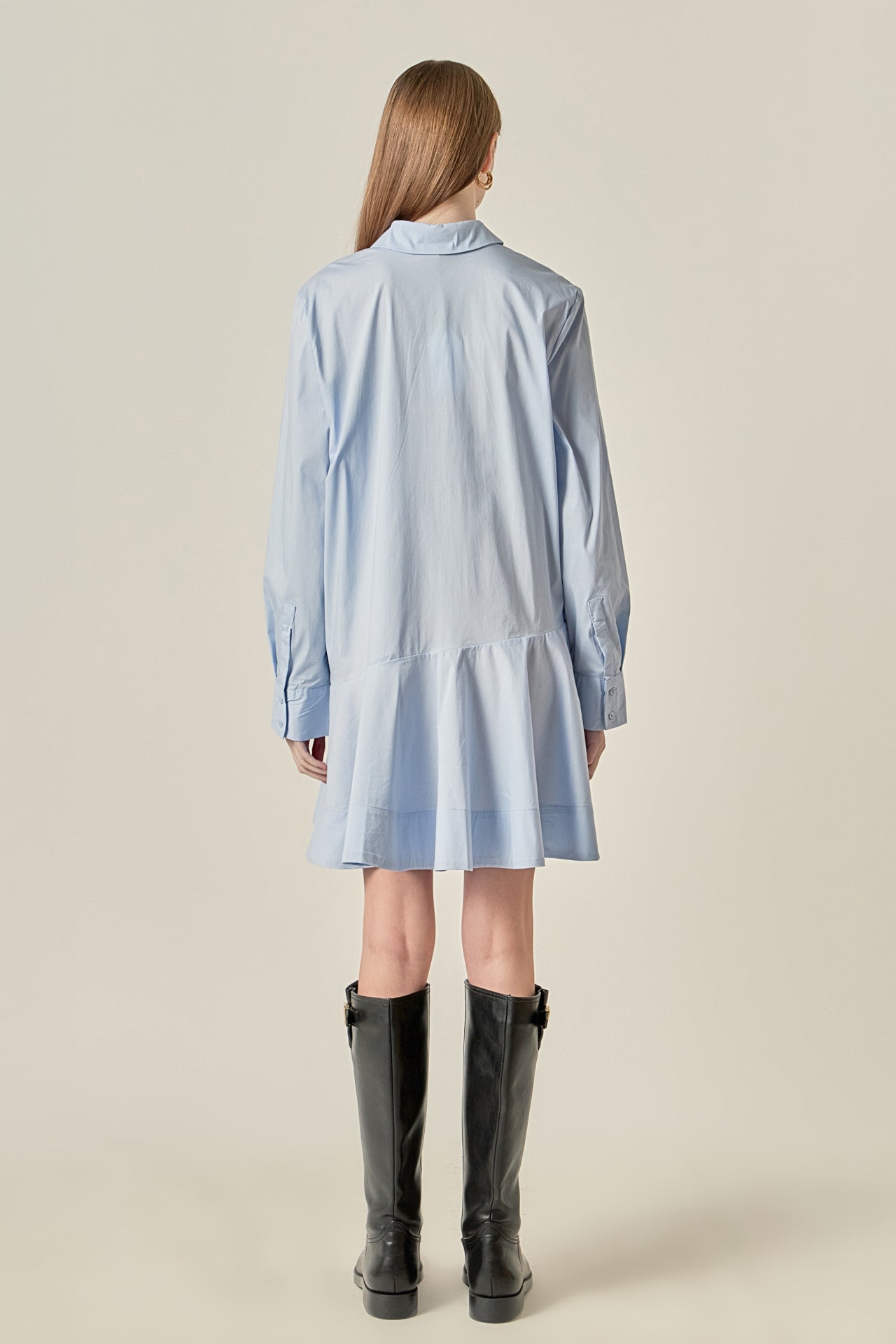 ENGLISH FACTORY - Collar Flare Skirt Dress - DRESSES available at Objectrare