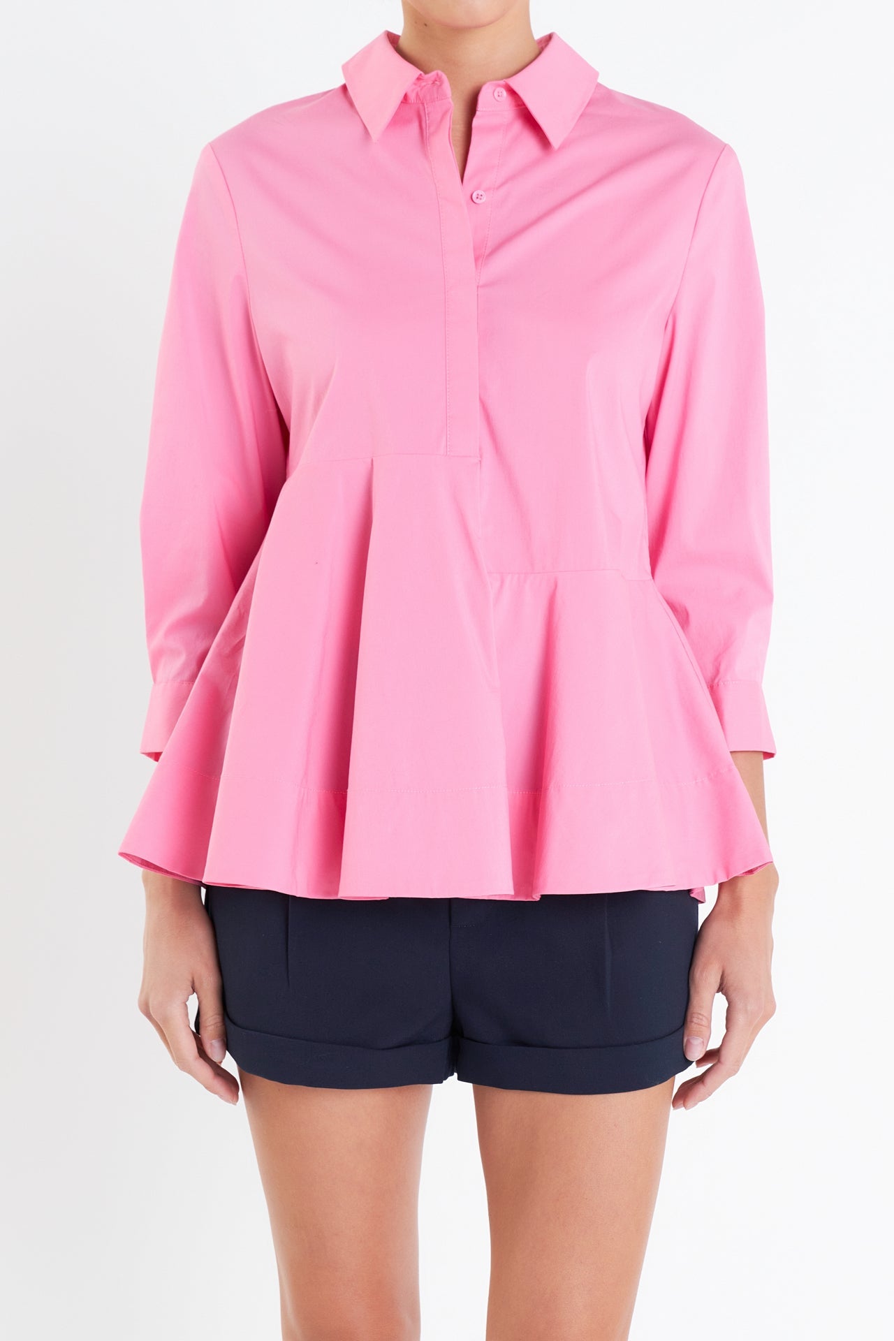 ENGLISH FACTORY - Peplum Waist Detailed Blouse - SHIRTS & BLOUSES available at Objectrare