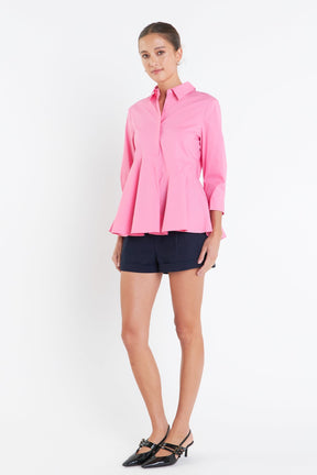 Peplum Waist Detailed Blouse