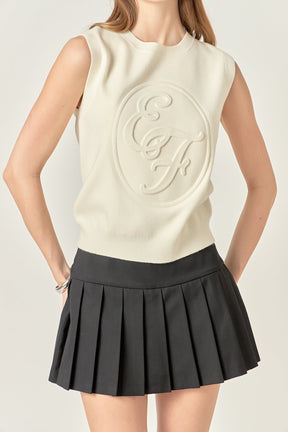 Embo Logo Knit Vest