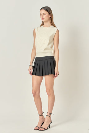 Embo Logo Knit Vest