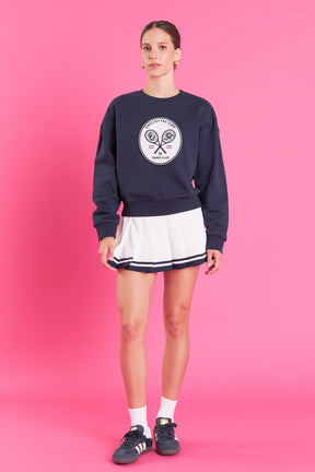 ENGLISH FACTORY - Color Block Pleated Skort - SKORTS available at Objectrare