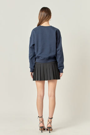 Velvet Patch Sweatshirt