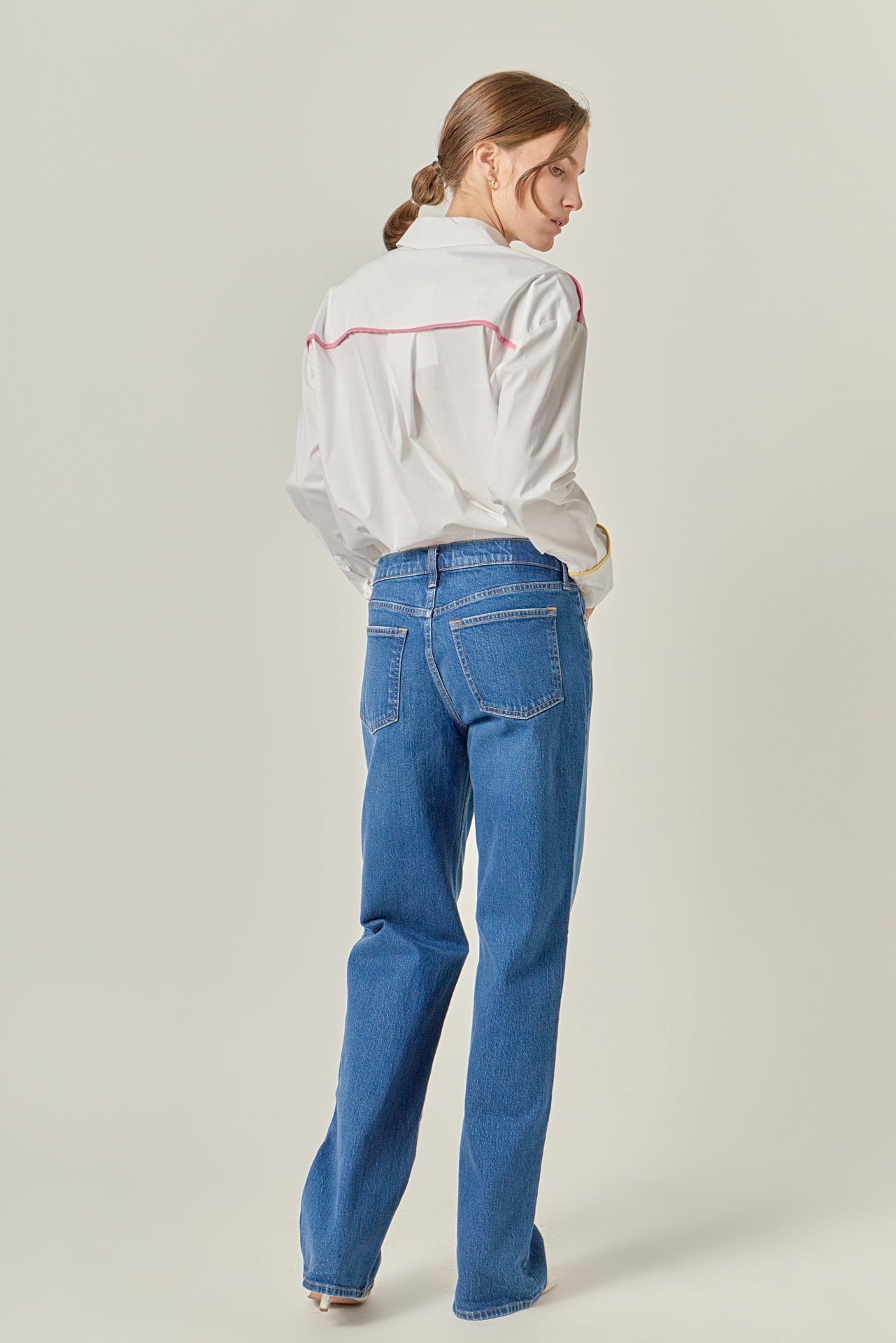 ENGLISH FACTORY - Flat Binding Detailed Shirt - SHIRTS & BLOUSES available at Objectrare