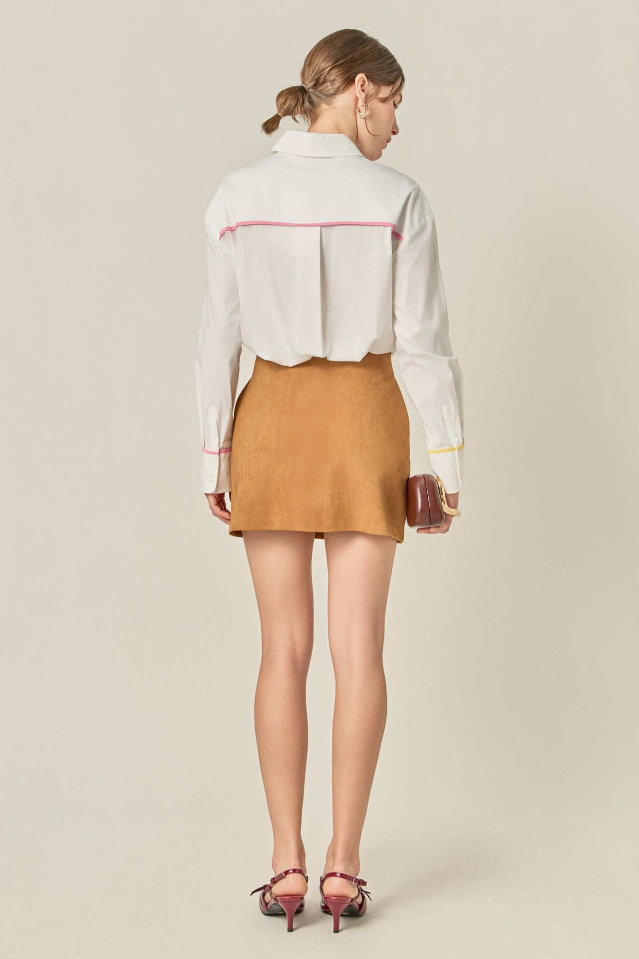 ENGLISH FACTORY - Flat Binding Detailed Shirt - BLOUSES available at Objectrare
