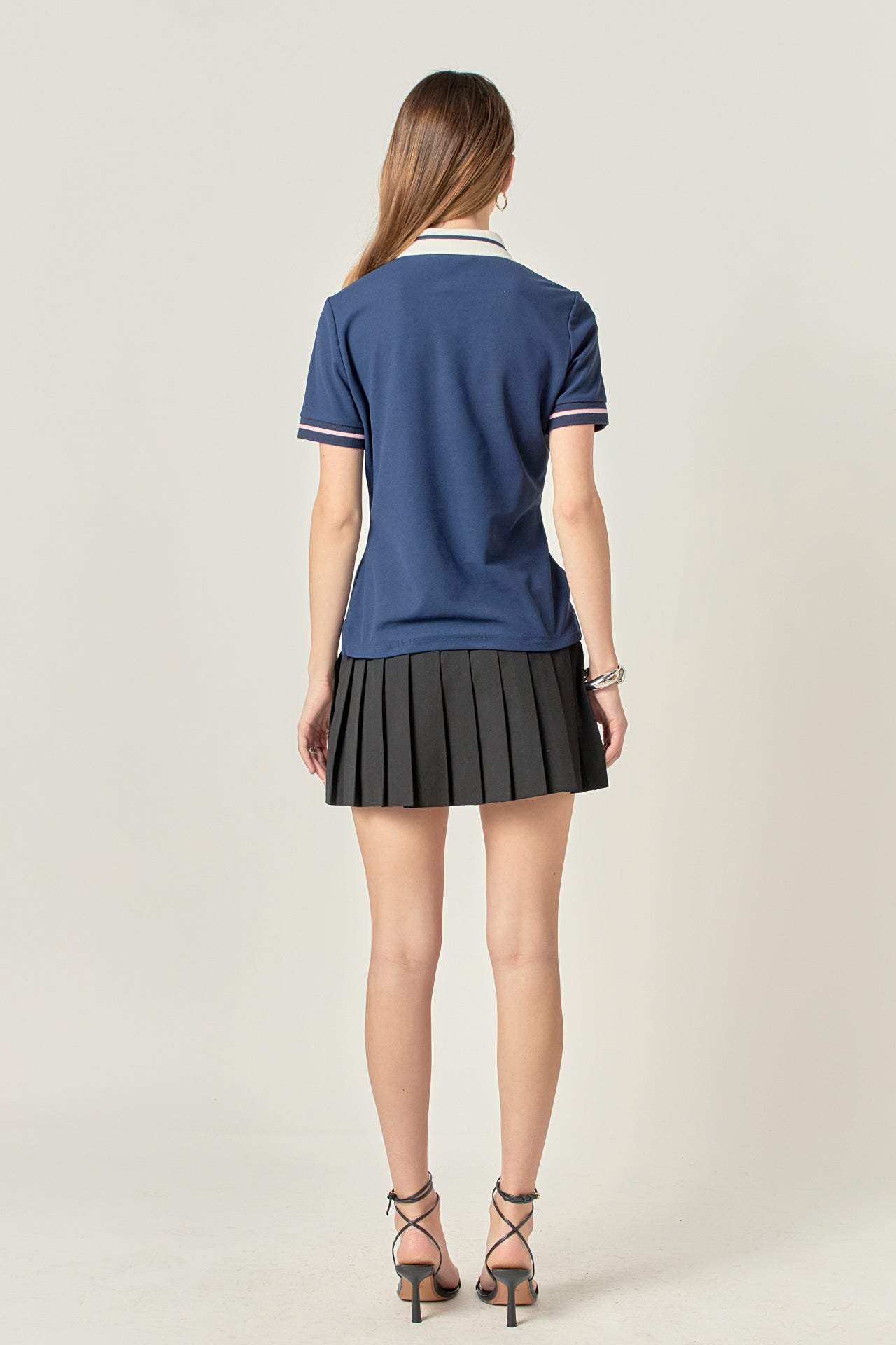 ENGLISH FACTORY - Color Block Polo Shirt - TOPS available at Objectrare