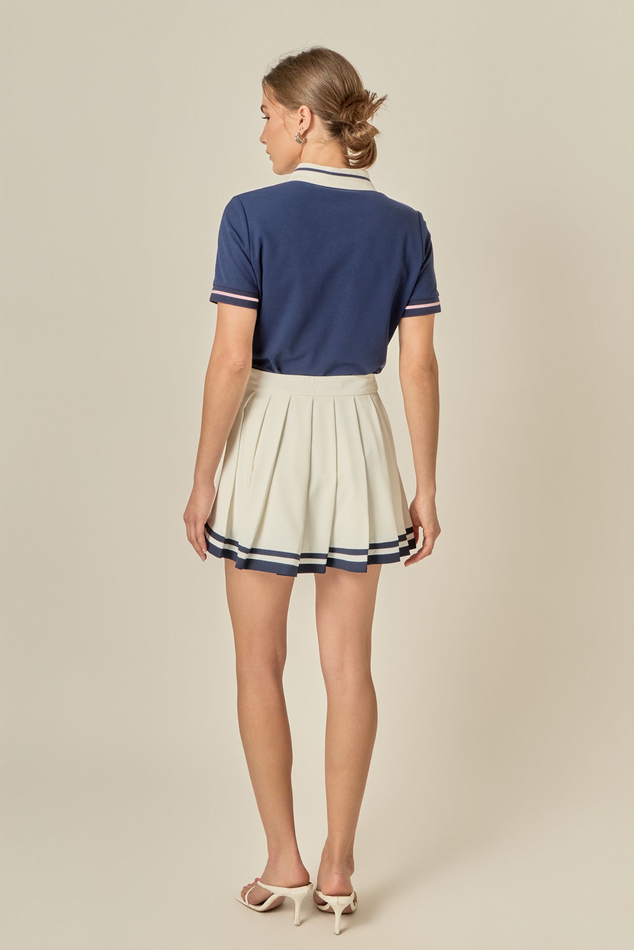 ENGLISH FACTORY - Color Block Polo Shirt - TOPS available at Objectrare