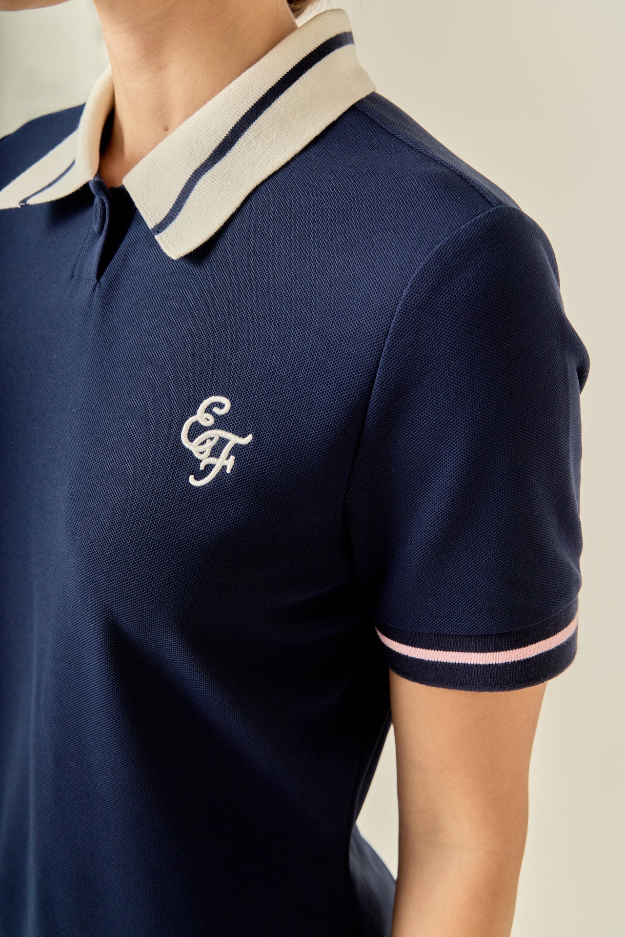 ENGLISH FACTORY - Color Block Polo Shirt - TOPS available at Objectrare