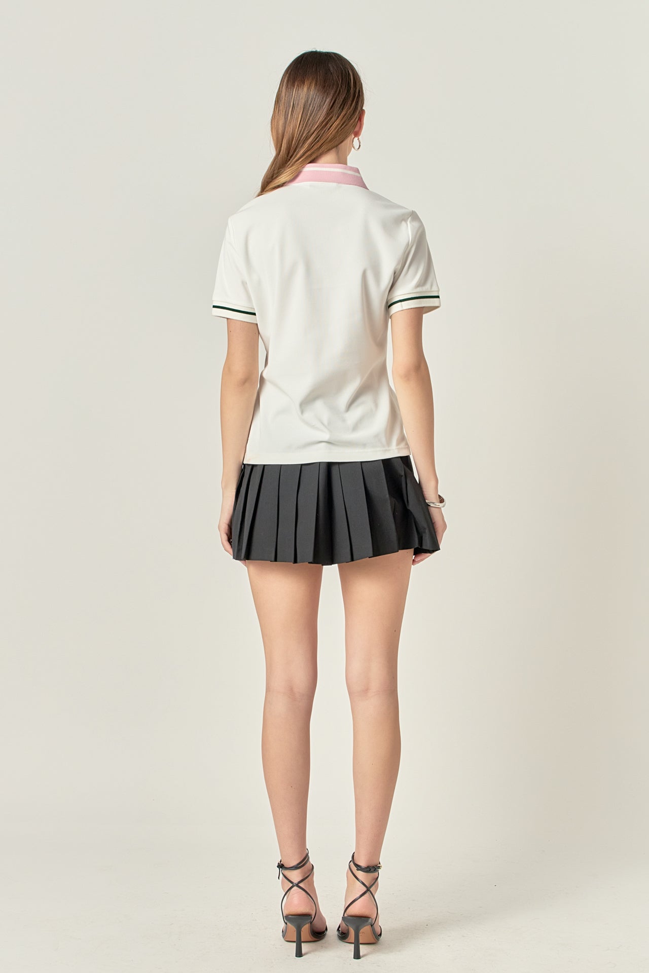 ENGLISH FACTORY - Color Block Polo Shirt - TOPS available at Objectrare