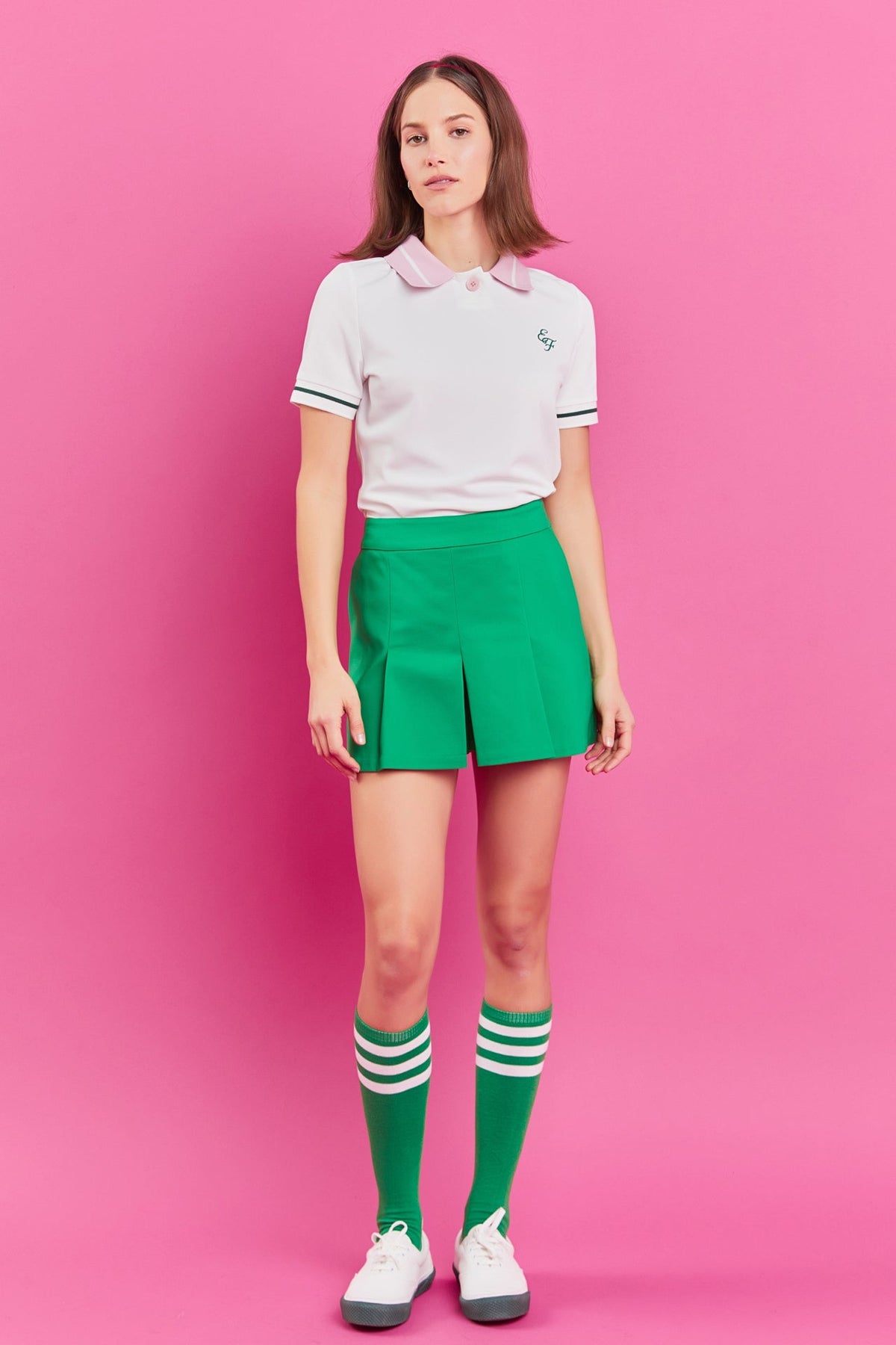 ENGLISH FACTORY - Color Block Polo Shirt - SHIRTS & BLOUSES available at Objectrare