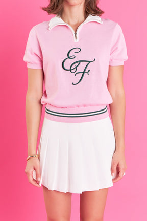 ENGLISH FACTORY - Polo Knit - TOPS available at Objectrare