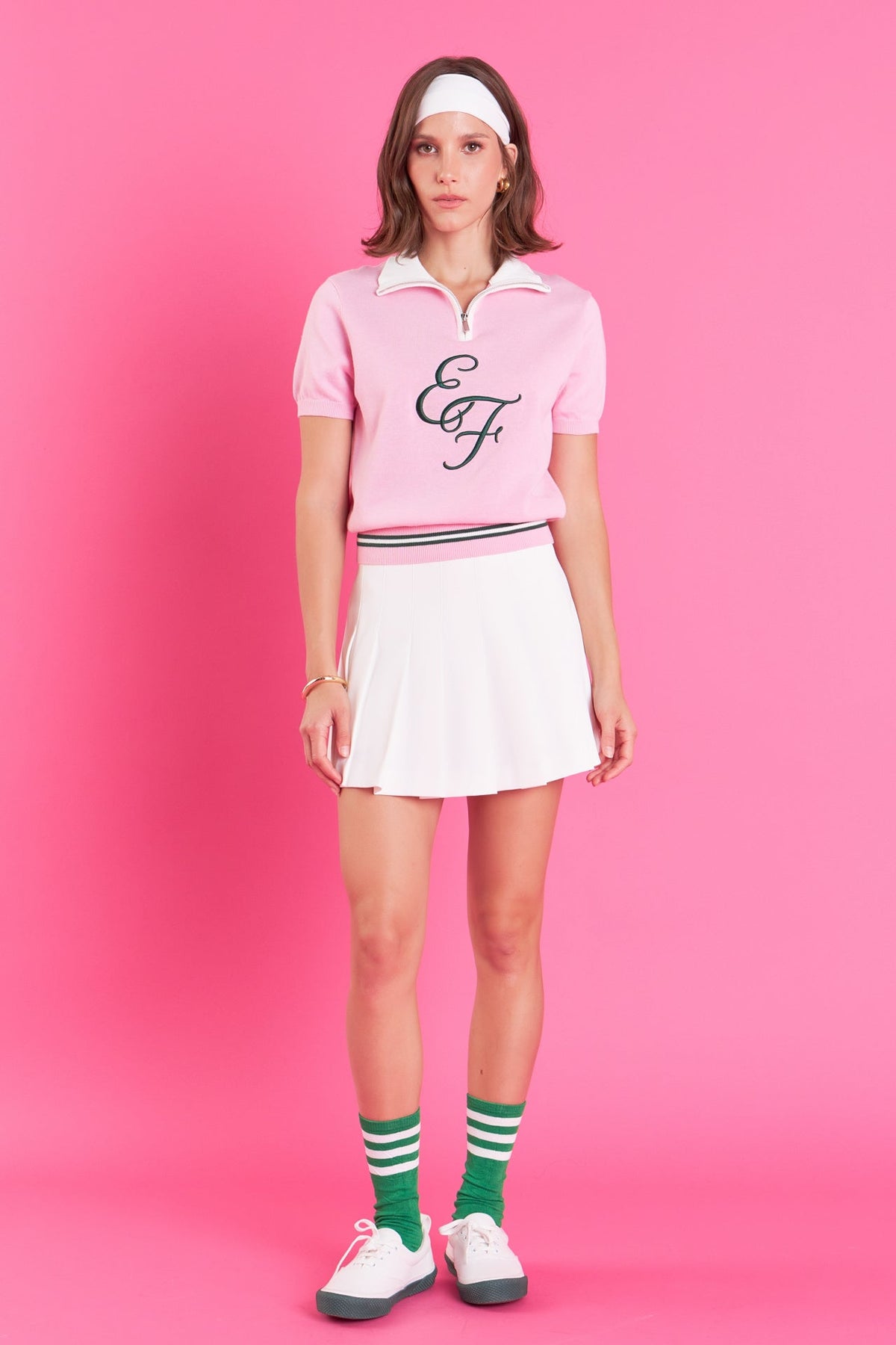 ENGLISH FACTORY - Polo Knit - TOPS available at Objectrare