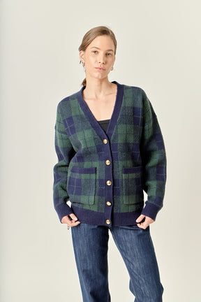 Check Cardigan