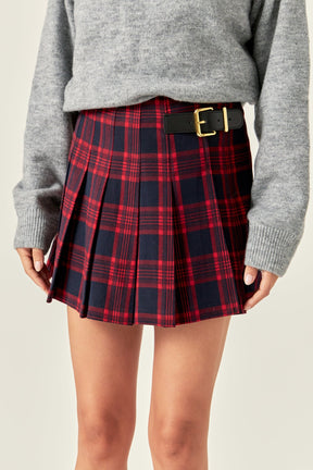 ENGLISH FACTORY - English Factory - Check Skort - SKORTS available at Objectrare