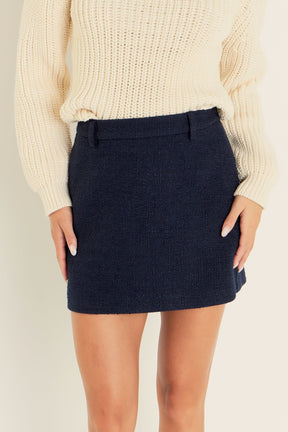 ENGLISH FACTORY - Tweed Skirt - SKIRTS available at Objectrare
