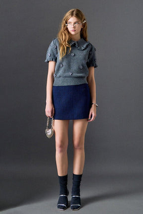 ENGLISH FACTORY - Tweed Skirt - SKIRTS available at Objectrare