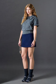 ENGLISH FACTORY - Tweed Skirt - SKIRTS available at Objectrare