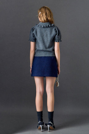 ENGLISH FACTORY - Tweed Skirt - SKIRTS available at Objectrare