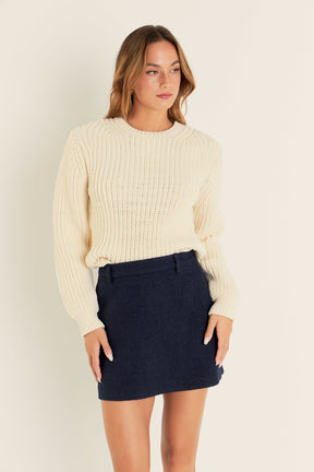 ENGLISH FACTORY - Tweed Skirt - SKIRTS available at Objectrare