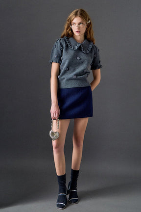 ENGLISH FACTORY - Tweed Skirt - SKIRTS available at Objectrare