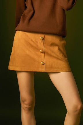 ENGLISH FACTORY - English Factory - Faux Suede Skort - SKORTS available at Objectrare