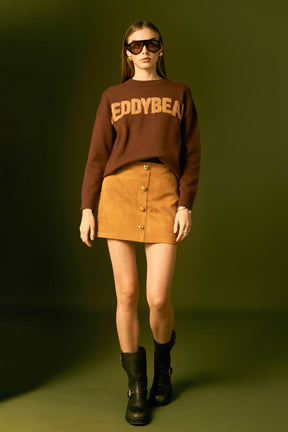 ENGLISH FACTORY - Faux Suede Skort - SKORTS available at Objectrare