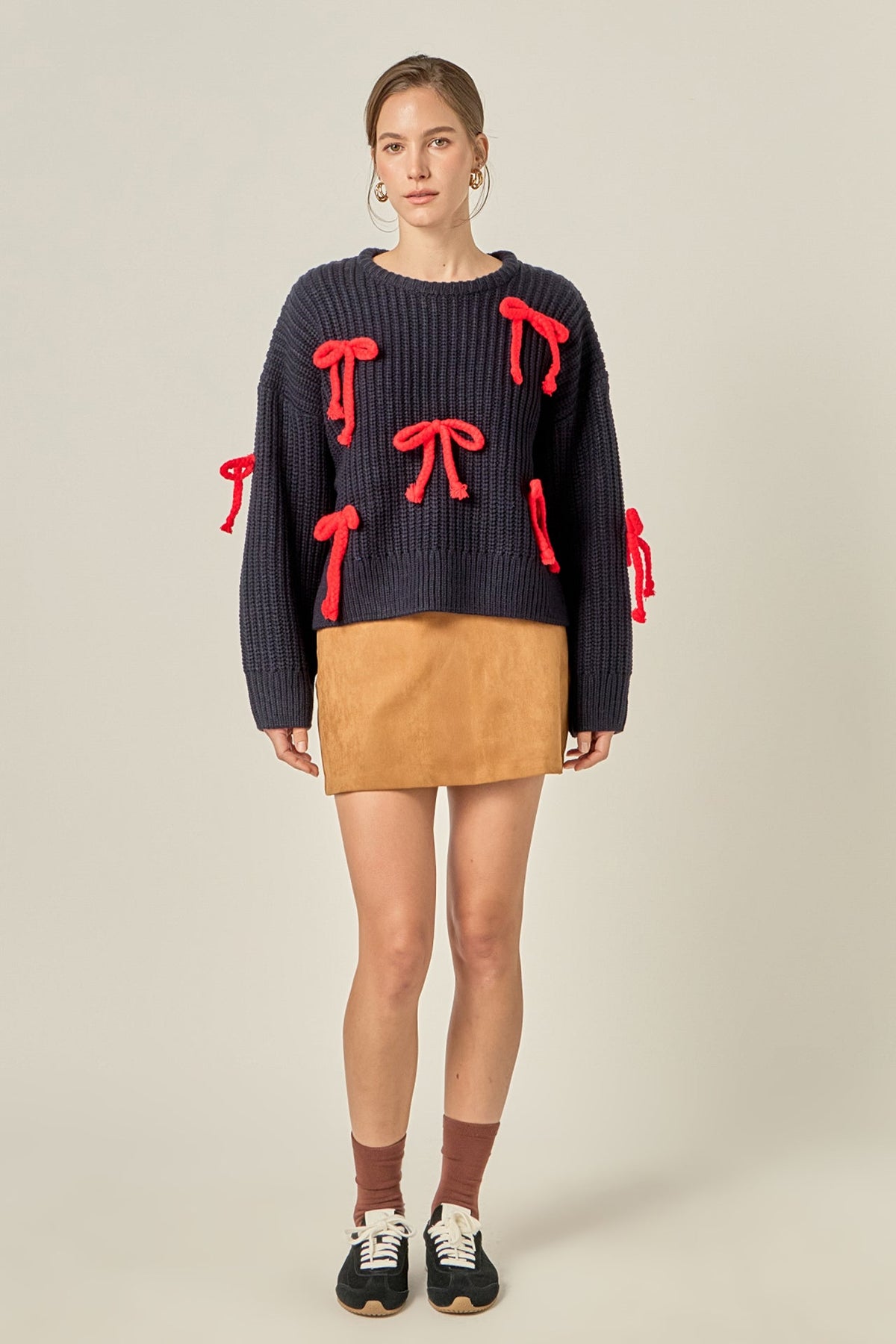 ENGLISH FACTORY - Bow Detailed Knit - SWEATERS & KNITS available at Objectrare