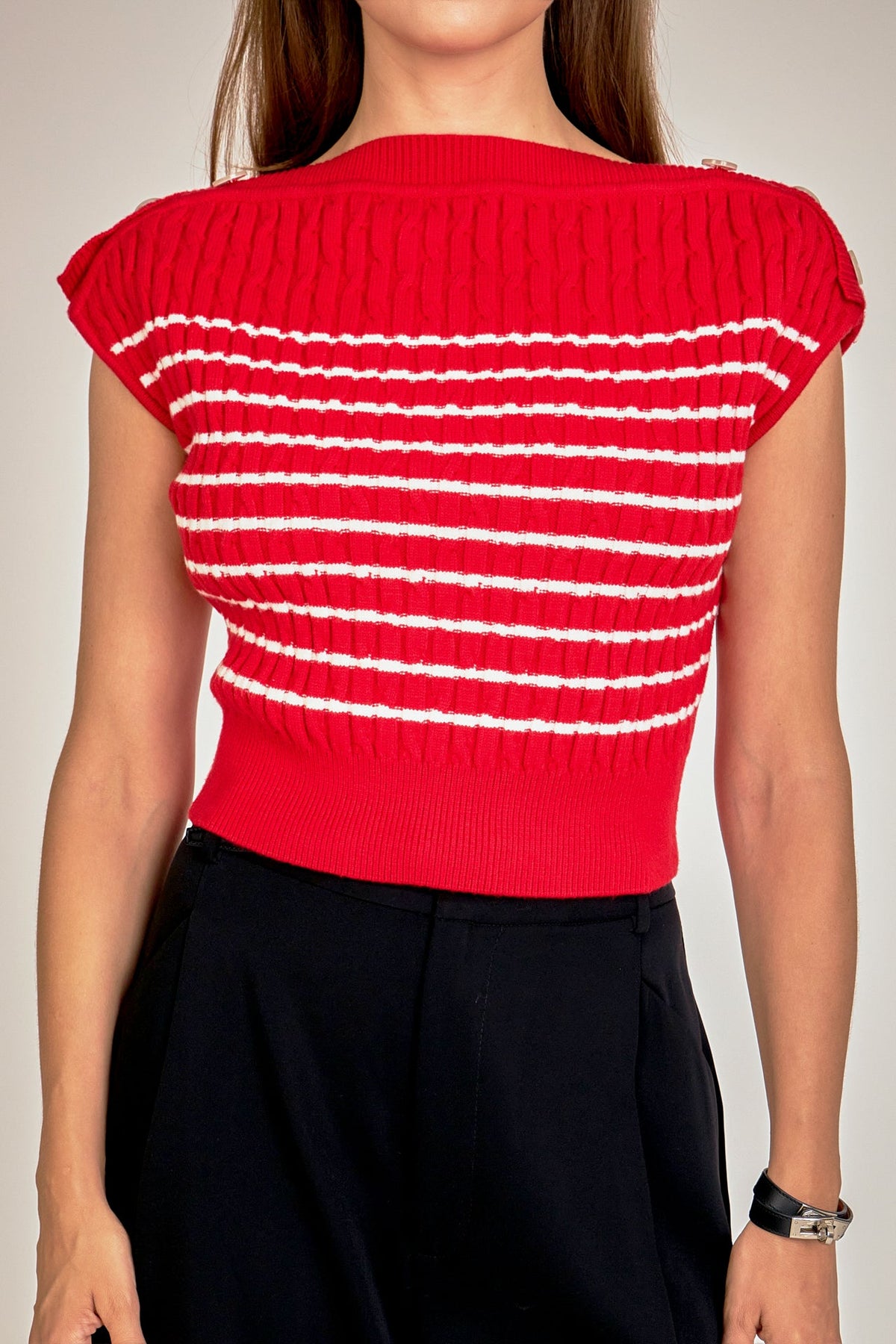 ENGLISH FACTORY - Off Shoulder Top - SWEATERS & KNITS available at Objectrare