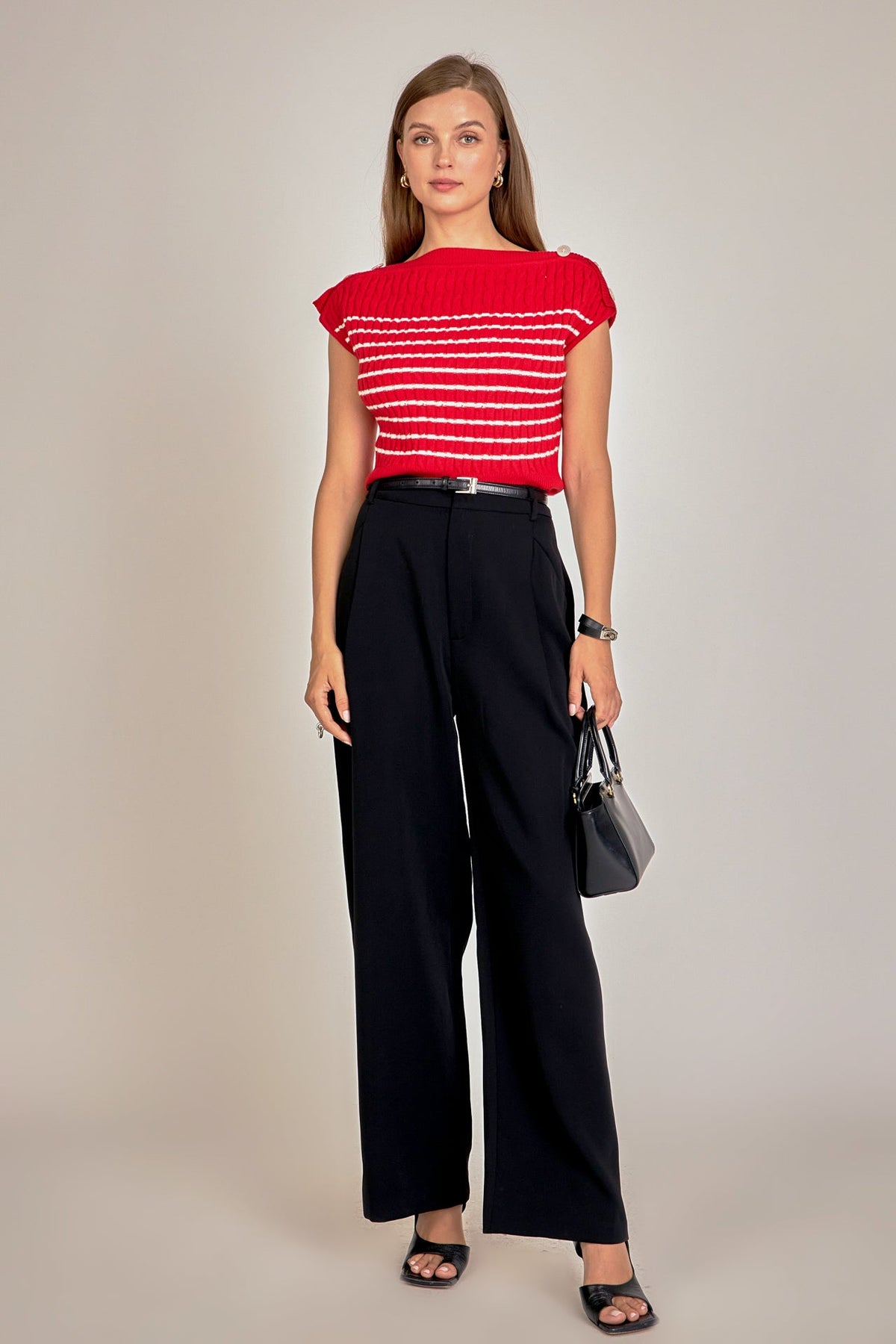 ENGLISH FACTORY - Off Shoulder Top - SWEATERS & KNITS available at Objectrare