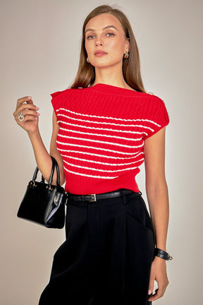 ENGLISH FACTORY - Off Shoulder Top - SWEATERS & KNITS available at Objectrare