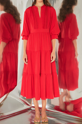 Pin Tuck Dress